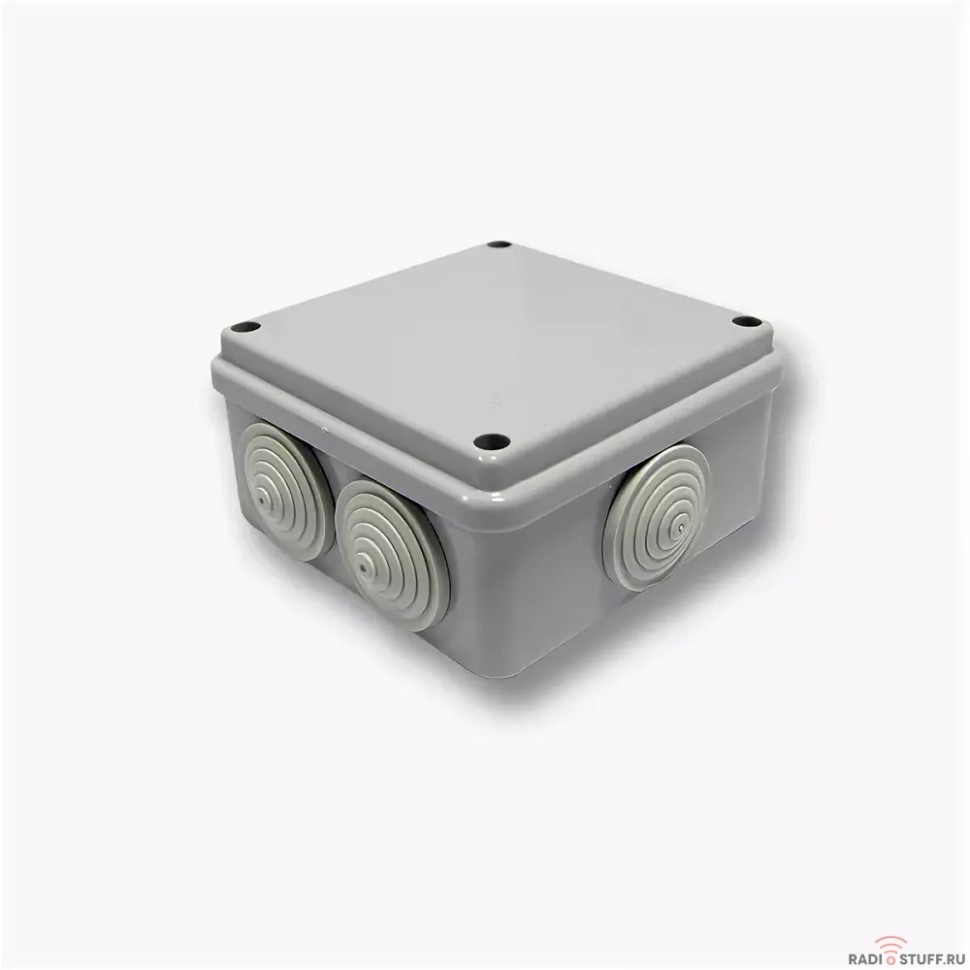 Рувинил 67050 Тусо.Коробка расп. для о/п, 100х100х50мм, 6 вводов, IP54 