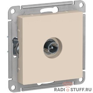 Systeme electric ATN000291 ATLASDESIGN TV РОЗЕТКА оконечная 1DB, механизм, БЕЖЕВЫЙ