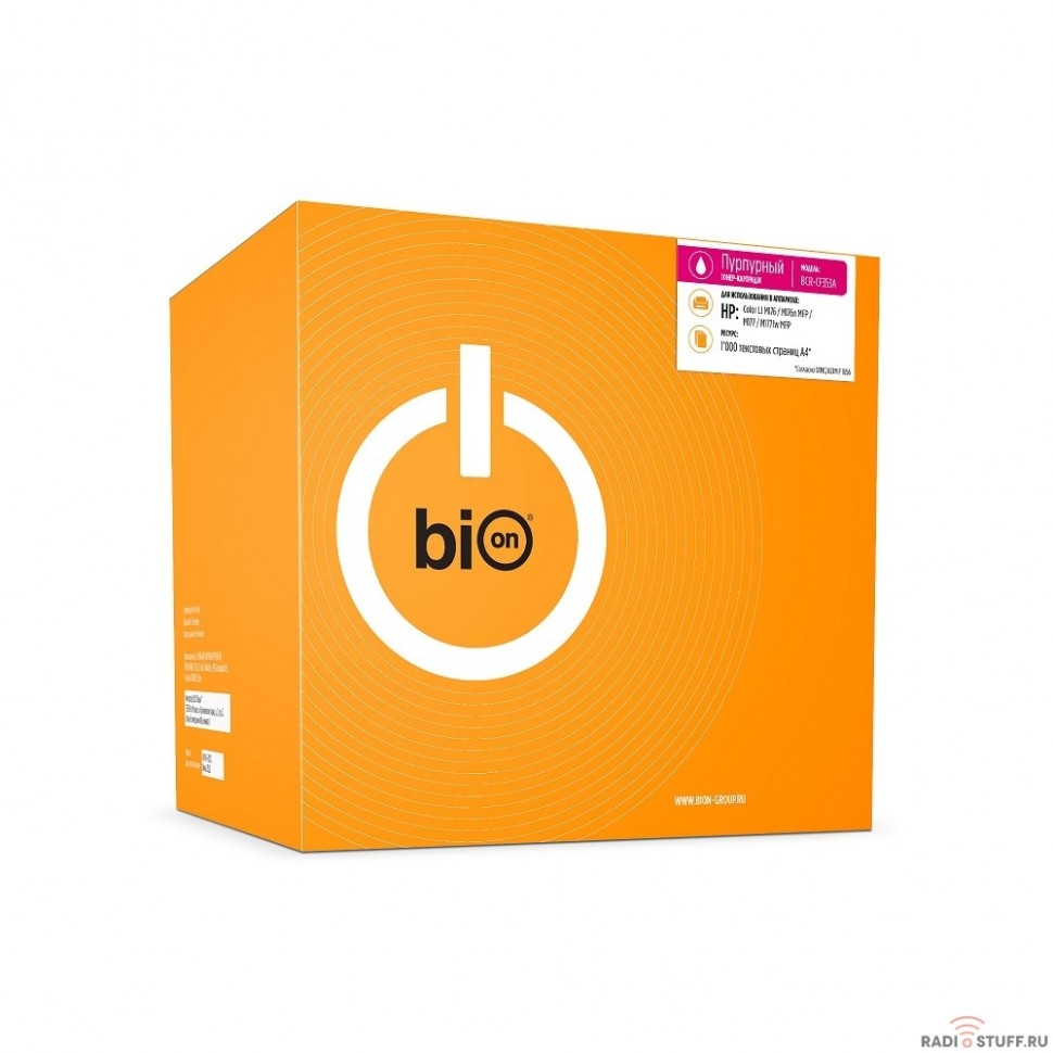 Bion CF353A Картридж для HP LaserJet Pro MFP M176/M176FN/M177/M177FW (1000  стр.), Пурпурный